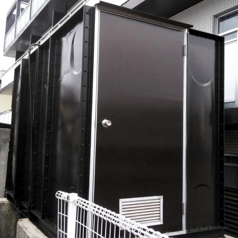 施工事例：広島県三次市十日市町Y様看板・高架水槽塗装